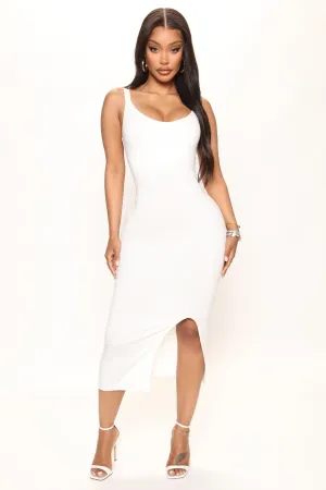 Aura Midi Dress - White