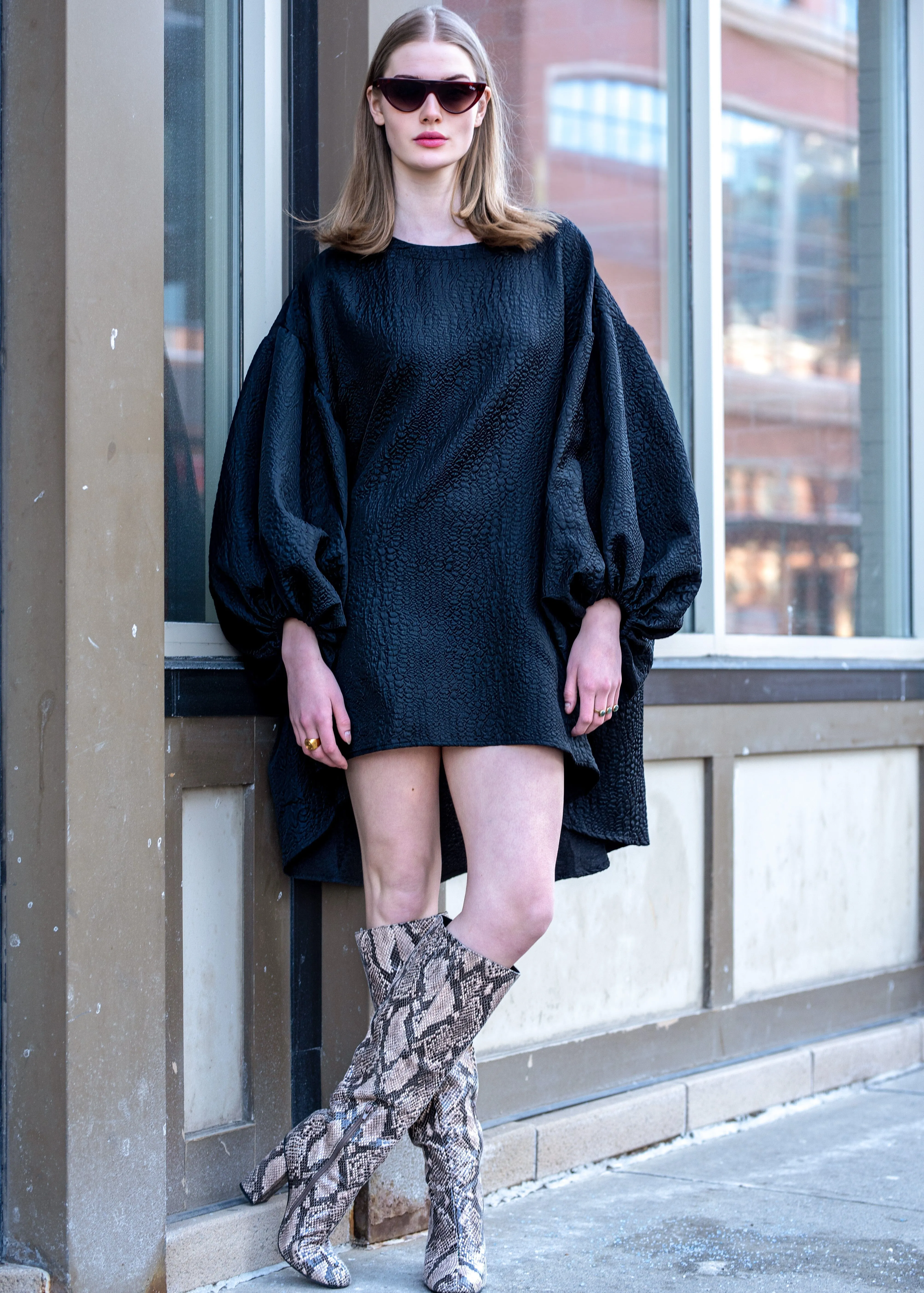 Avant Garde Balloon Sleeve Dress