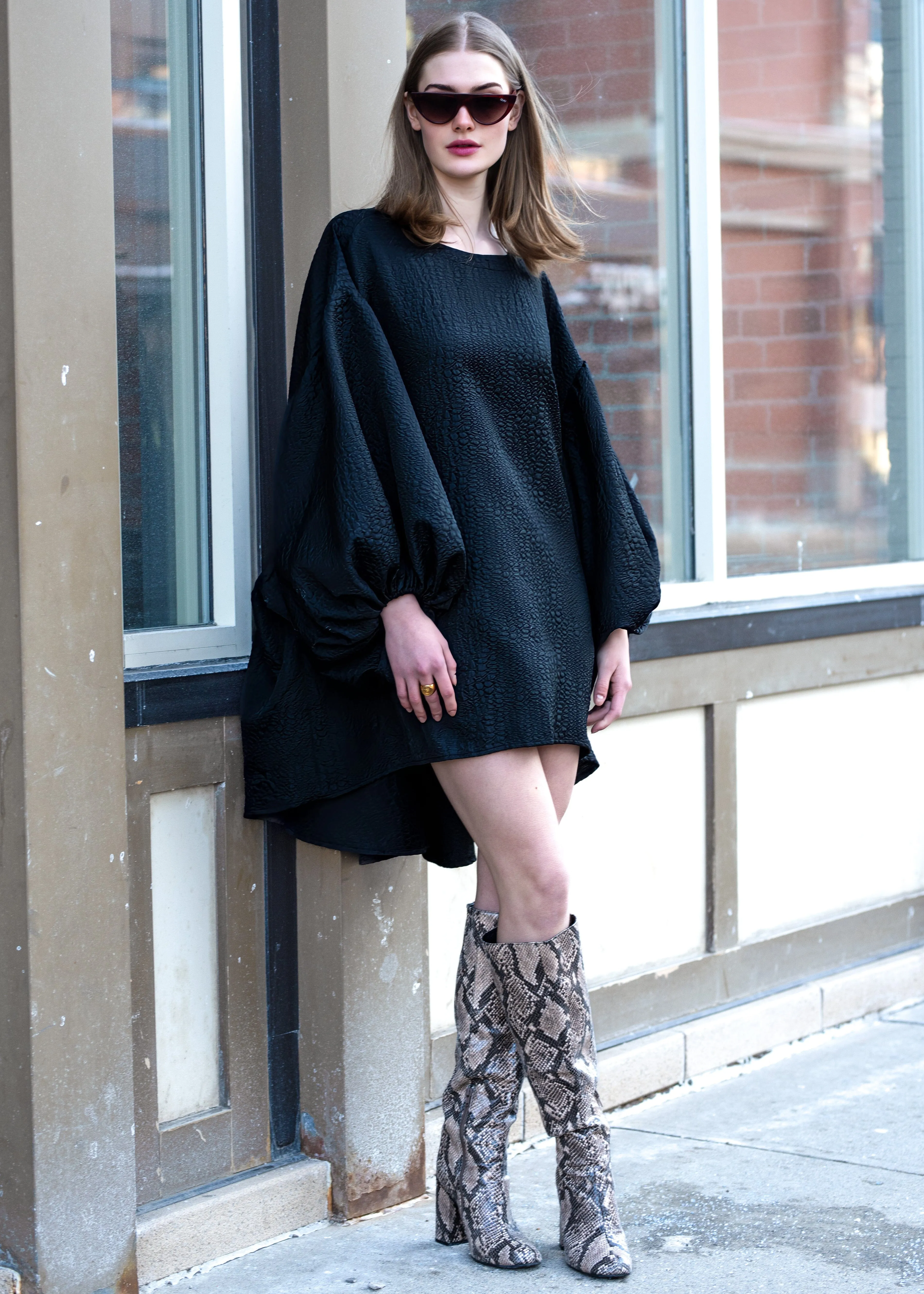 Avant Garde Balloon Sleeve Dress