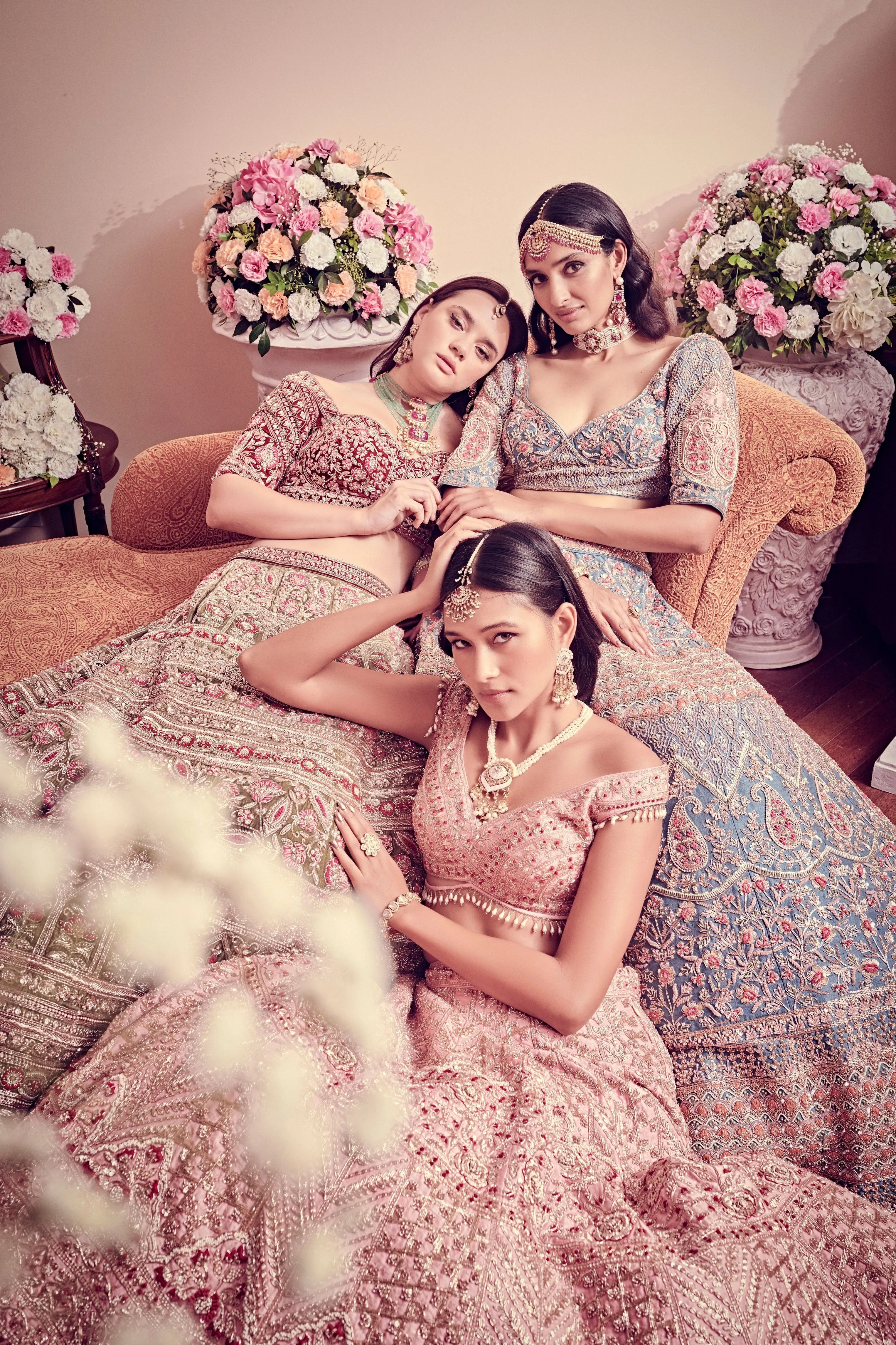 Avant Garde Blue Hued Lehenga