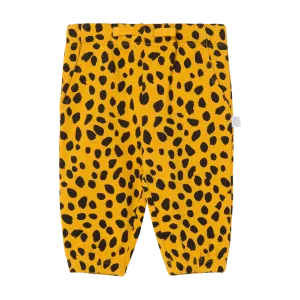 BABY BOY CHEETAH DOTS JOGGERS,ORANGE