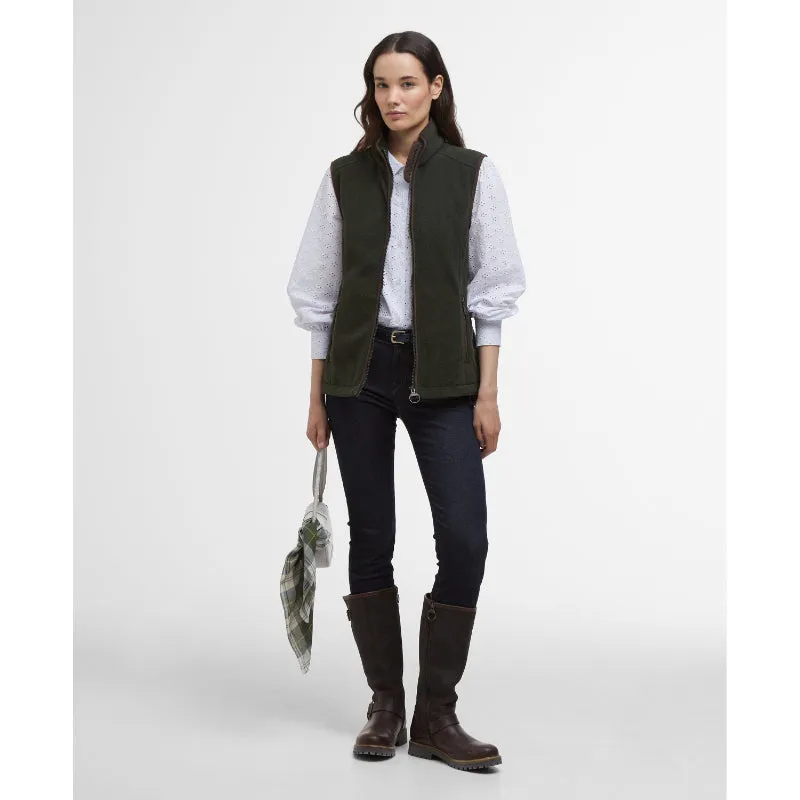 Barbour Country Colton Ladies Fleece Gilet - Sage