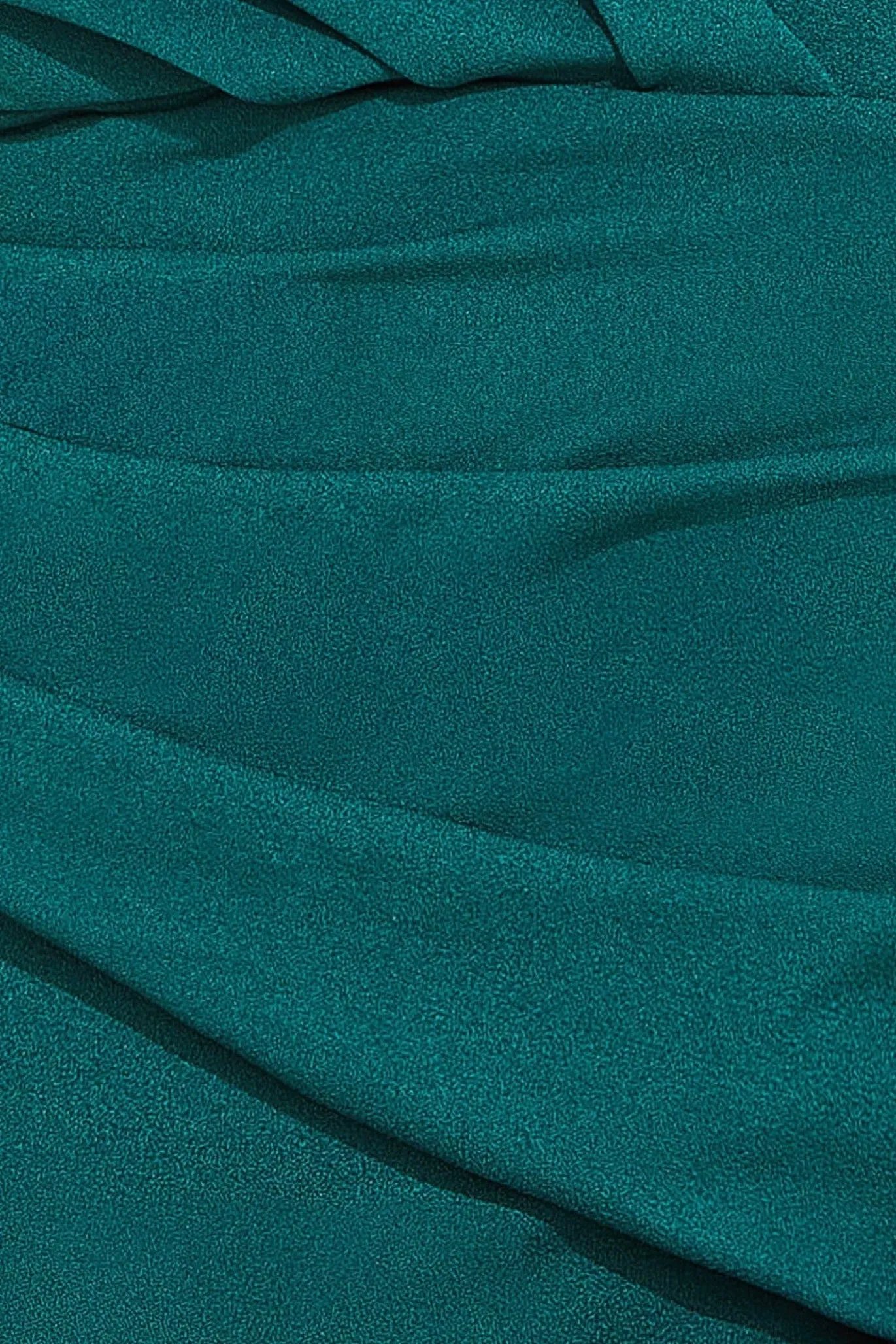 Bardot Pleated Maxi Dress - EmeraldGreen by Goddiva