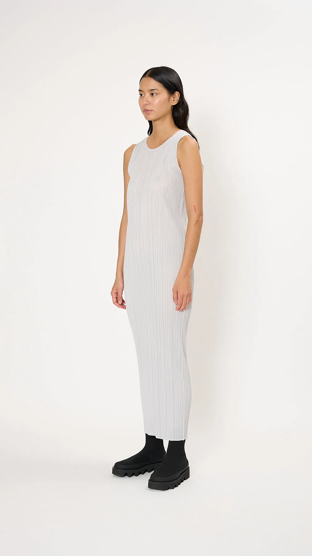 Basics Dress in Light Gray