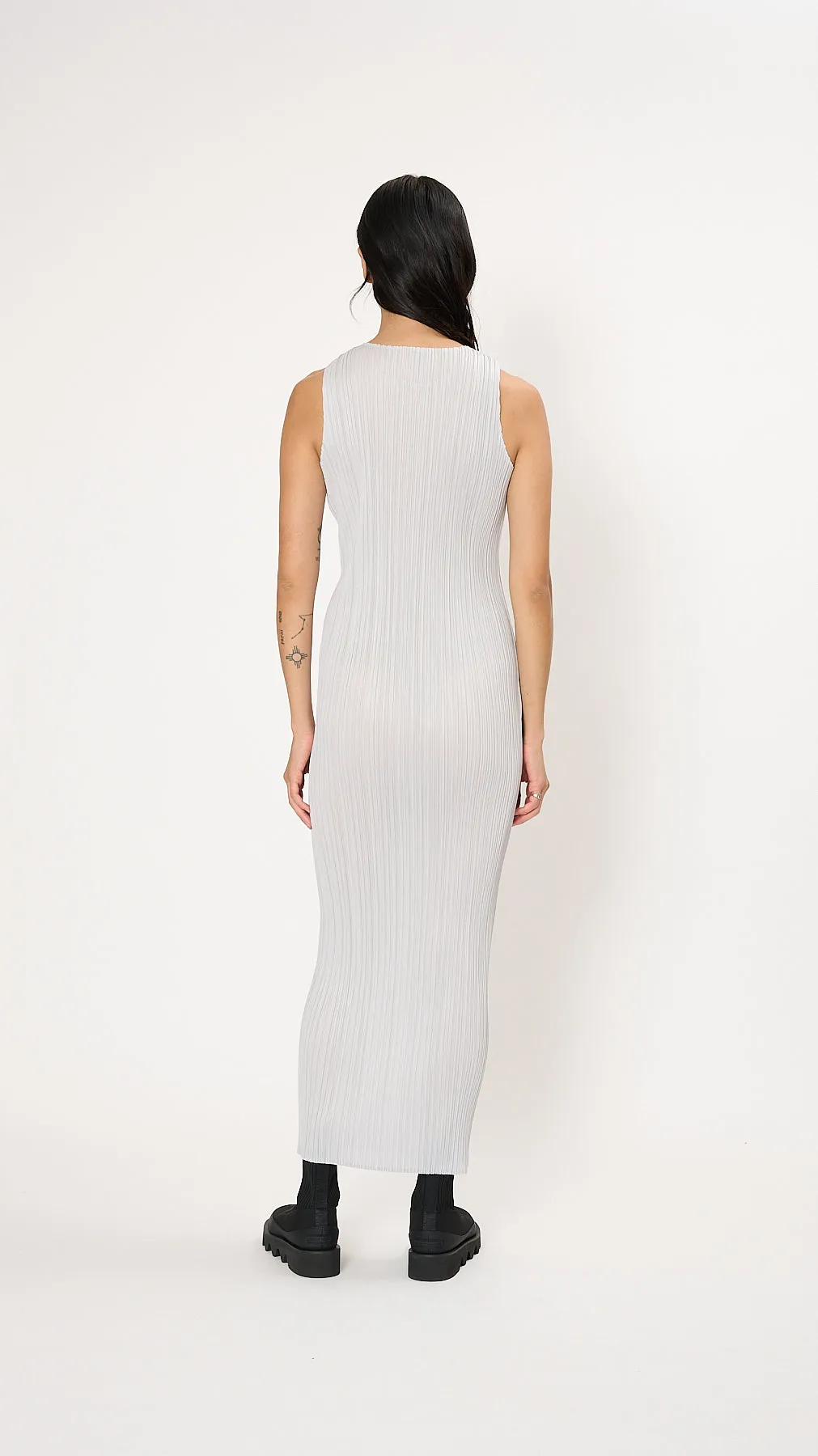Basics Dress in Light Gray