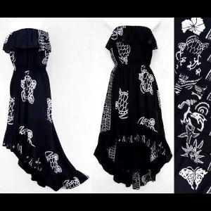 Batik Black and White Flamenco Dress Batik Black and White Flamenco Dress