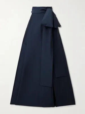 Beatrice stretch-taffeta maxi skirt