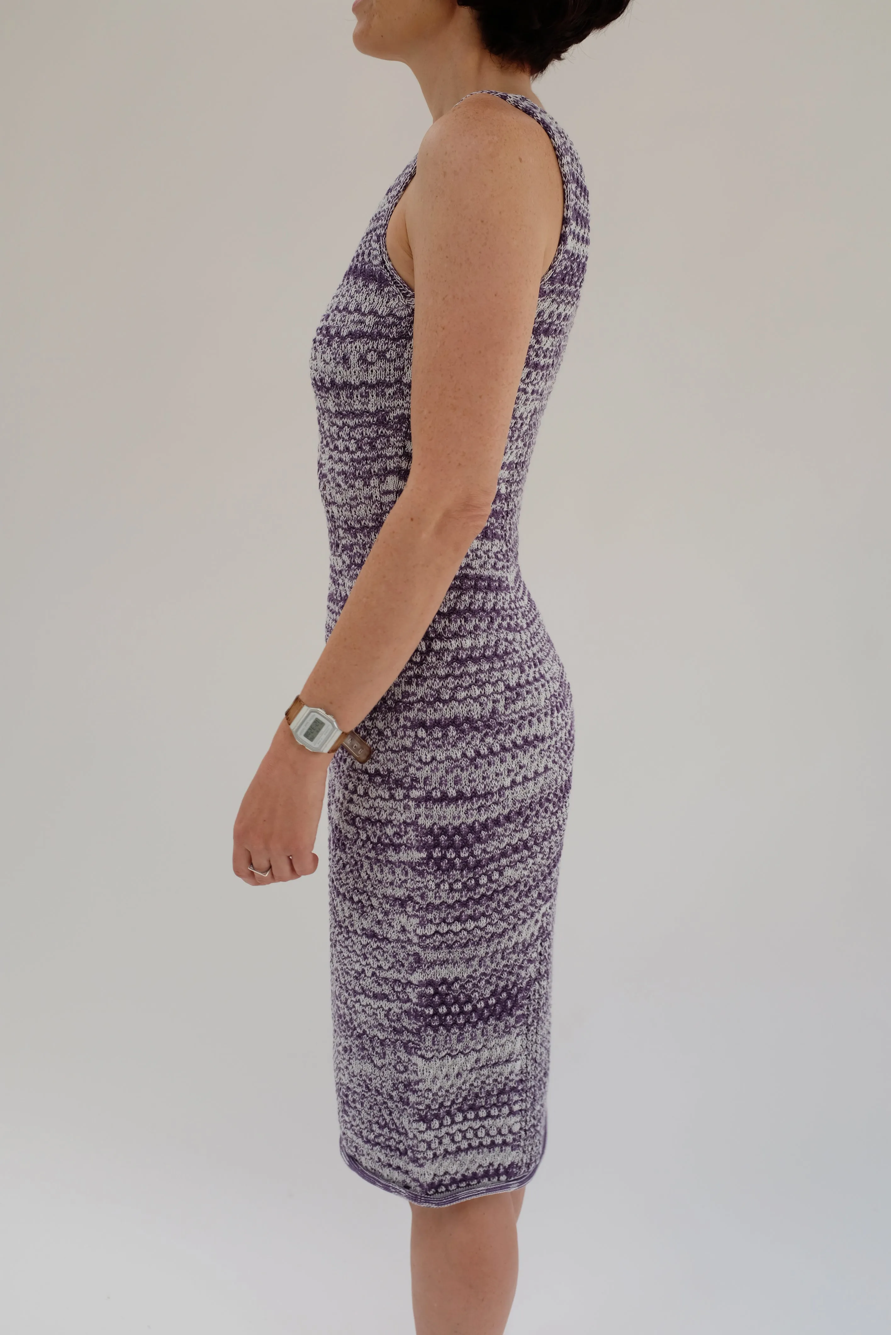 Beklina Haptic Tank Dress Violet Melange