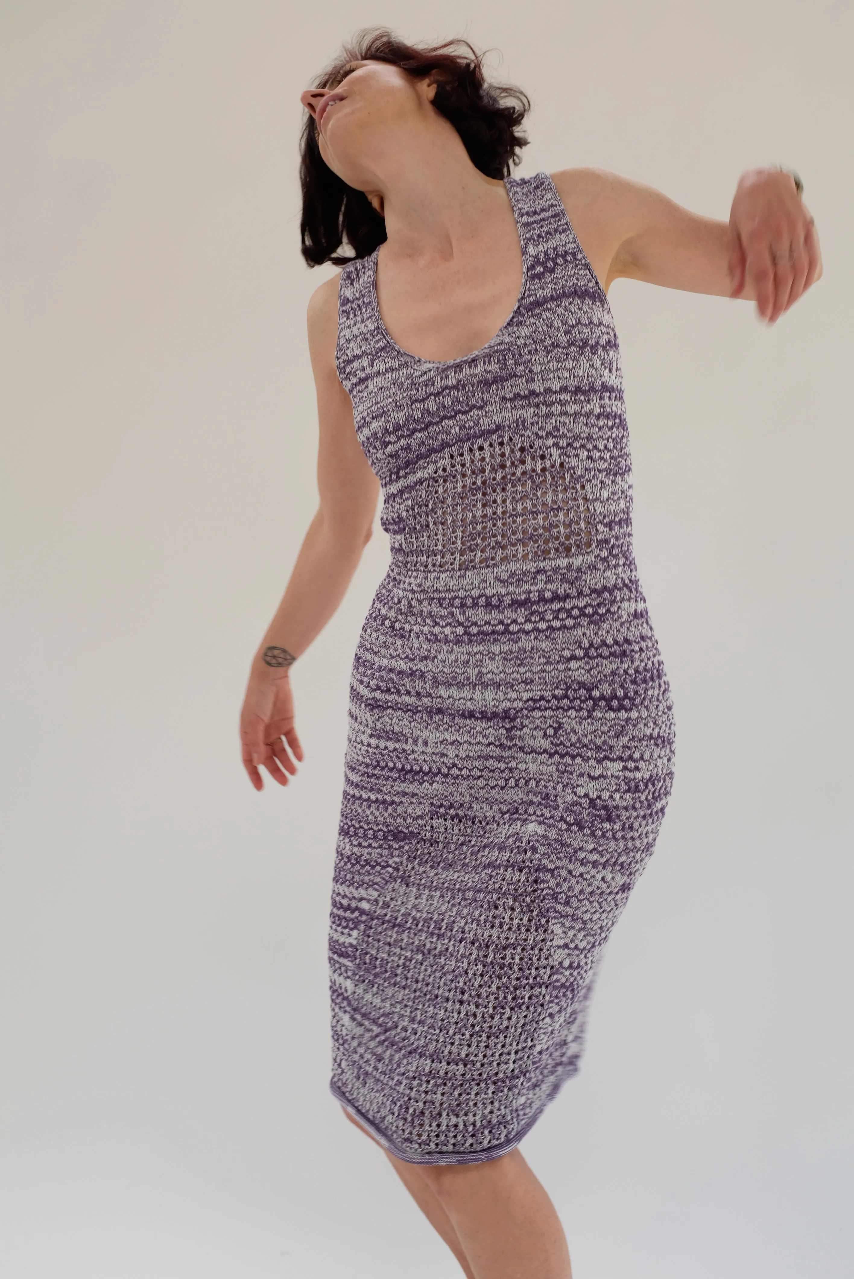 Beklina Haptic Tank Dress Violet Melange