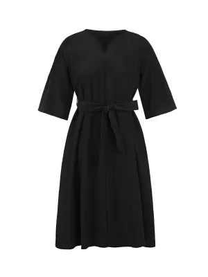 Bell Sleeve A-Line Dress