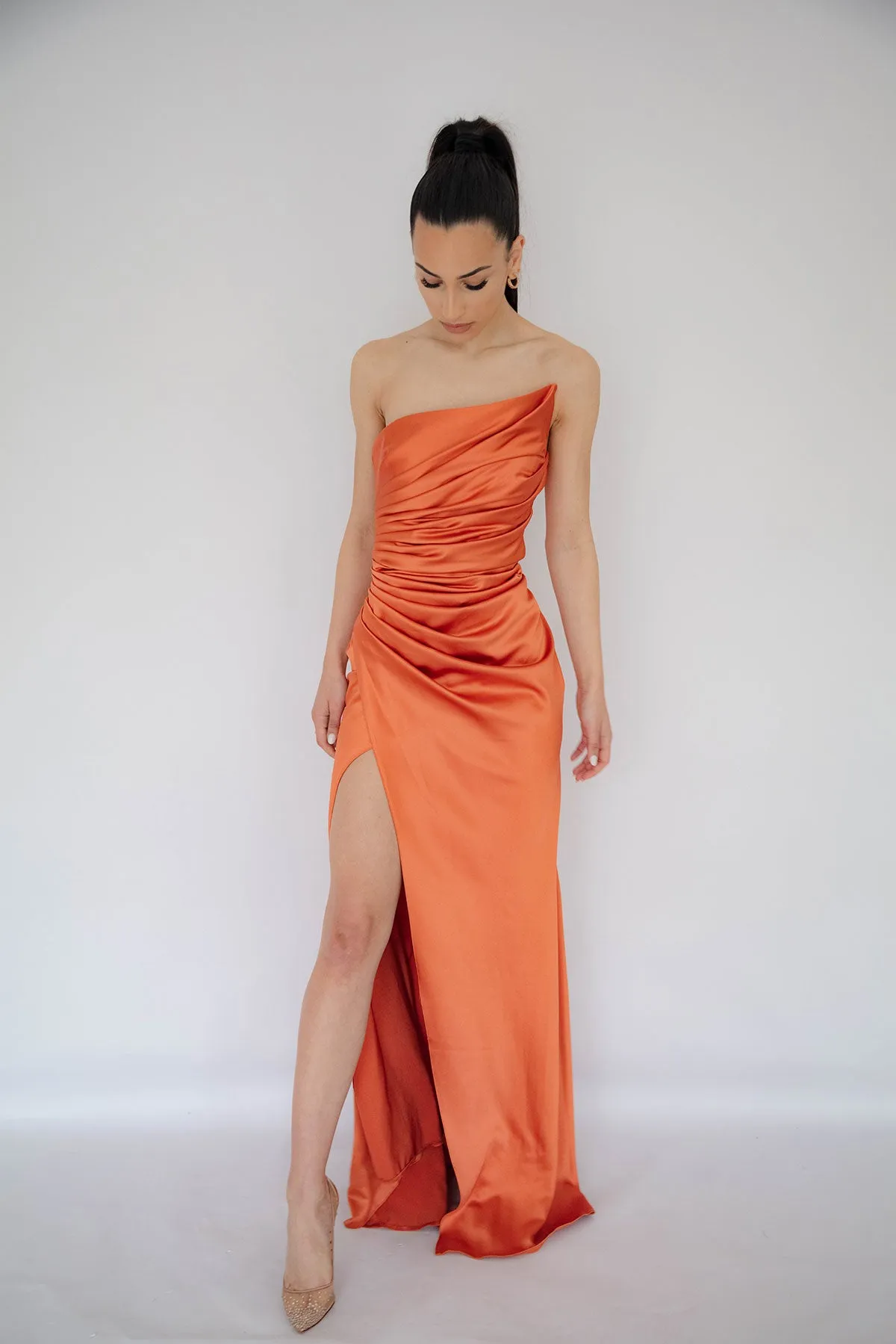 Bethany Gown Orange by HSH