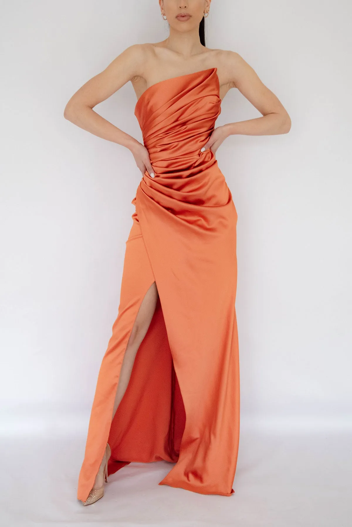 Bethany Gown Orange by HSH