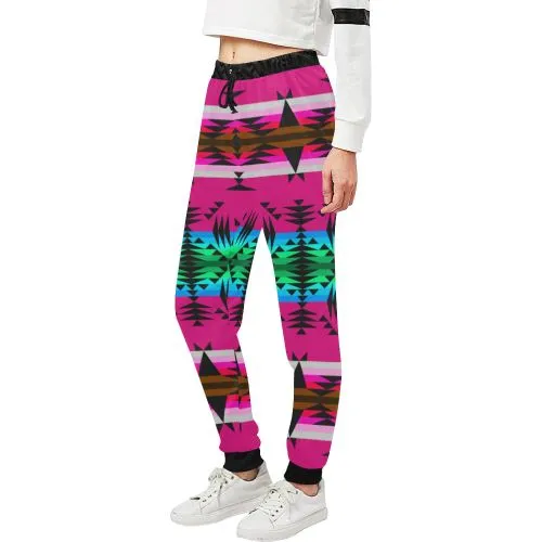 Between the Mountains Pink Women's Sweatpants