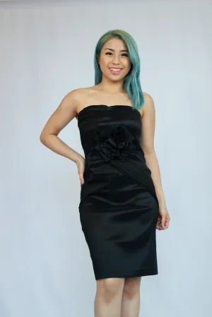 Big Rose Tube Evening Dress