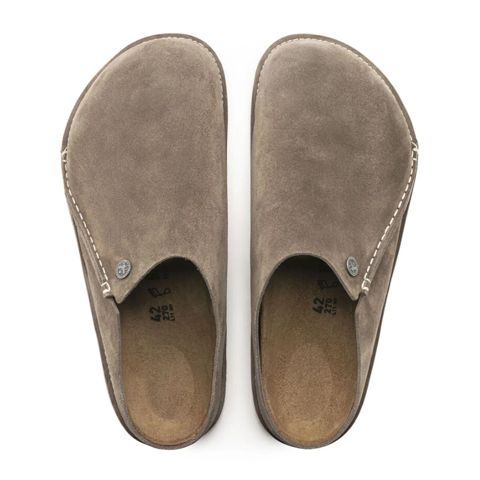 Birkenstock Zermatt 365 Narrow Slipper (Women) - Gray Taupe Suede