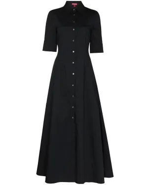 Black Button Down Joan Maxi Dress