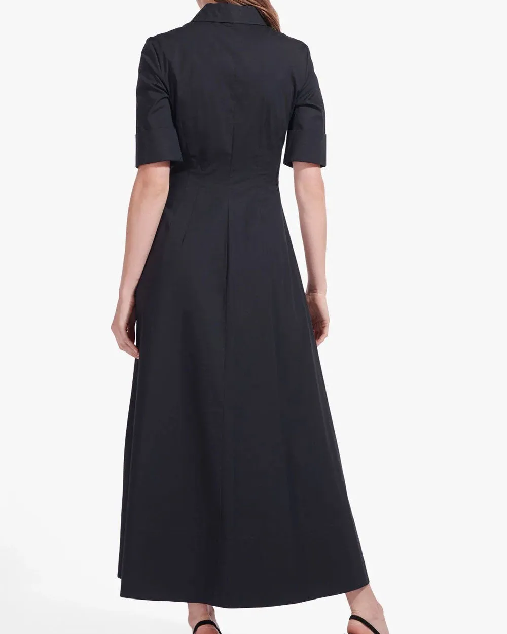 Black Button Down Joan Maxi Dress