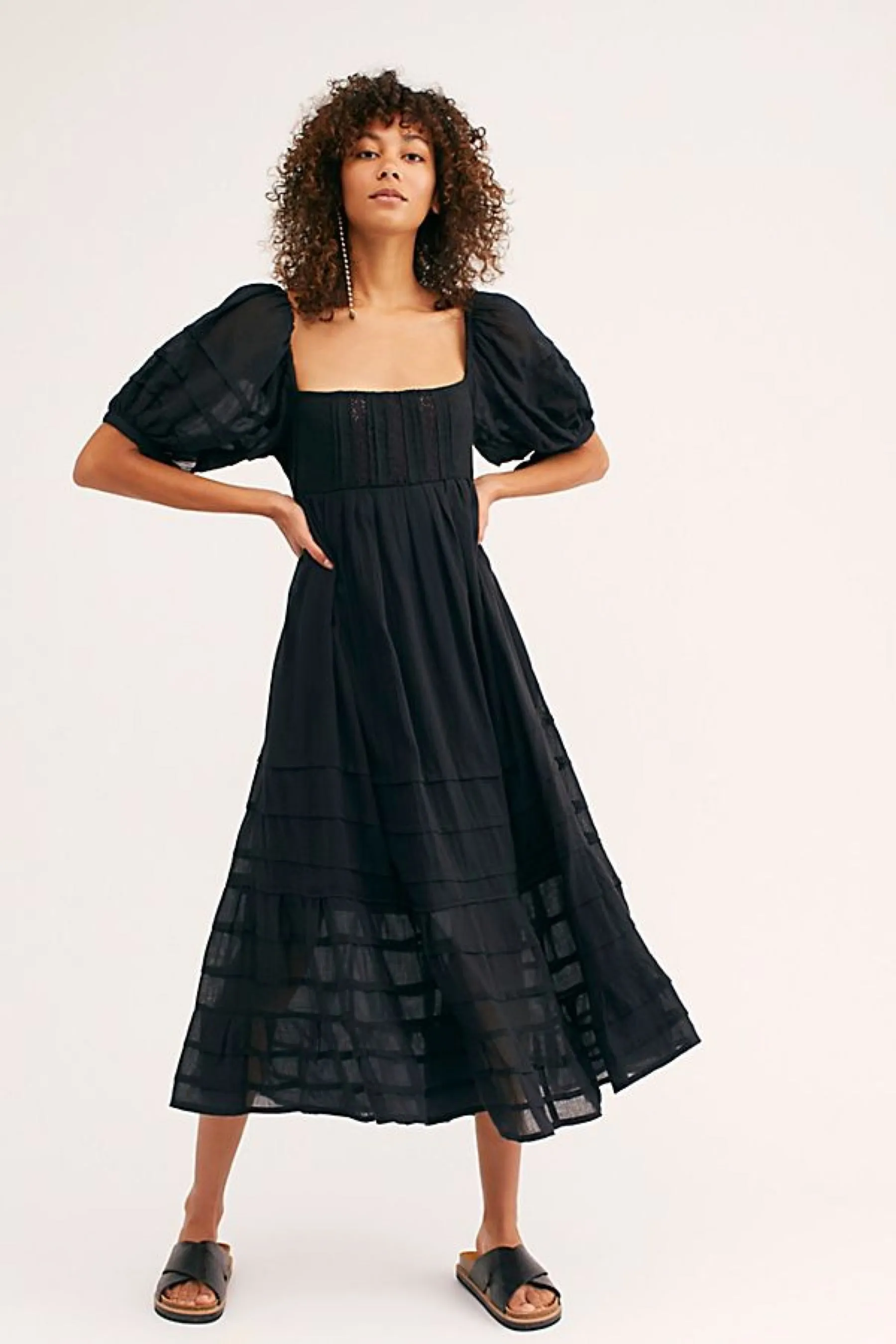 Black Let's Be Friends Dress