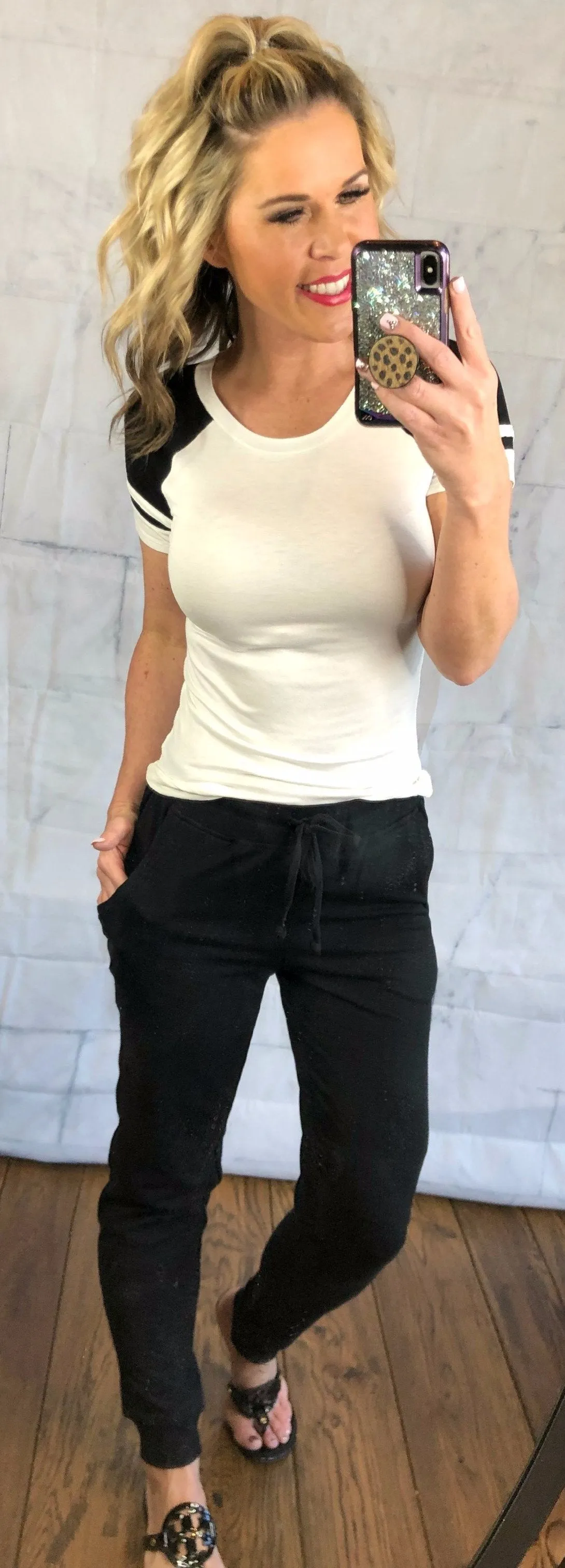 Black Pocket Joggers