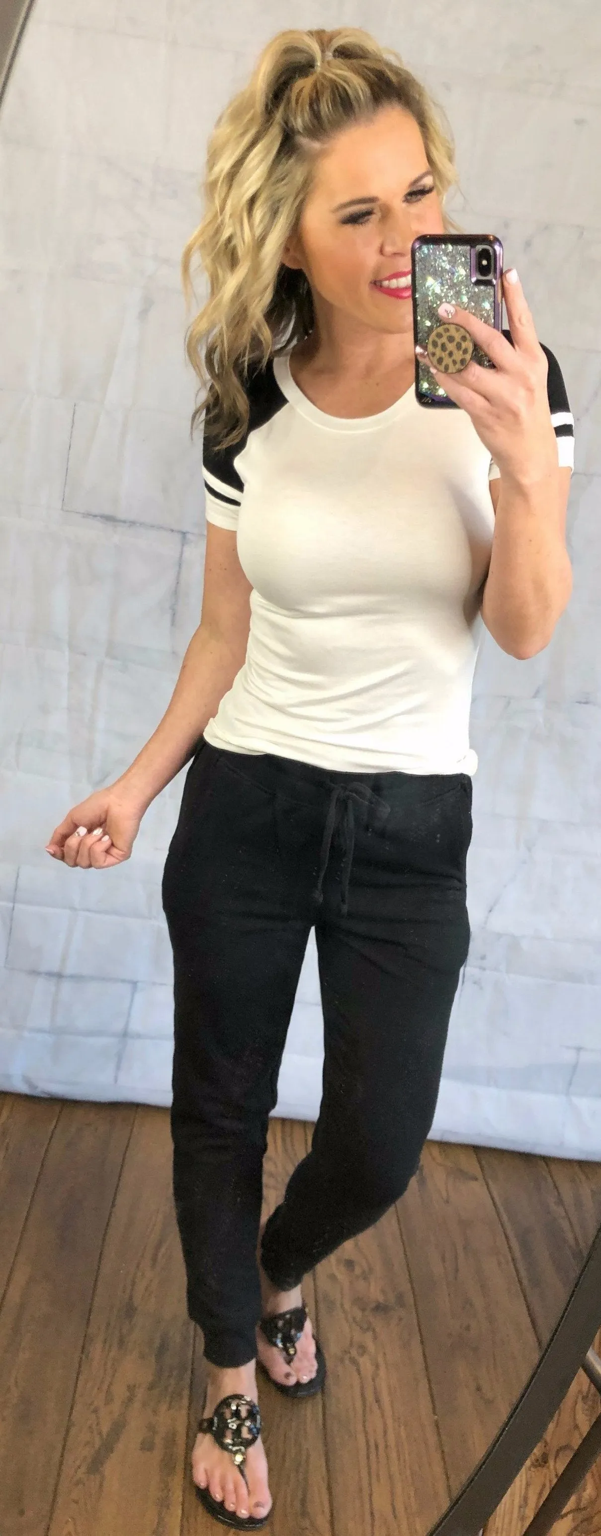 Black Pocket Joggers