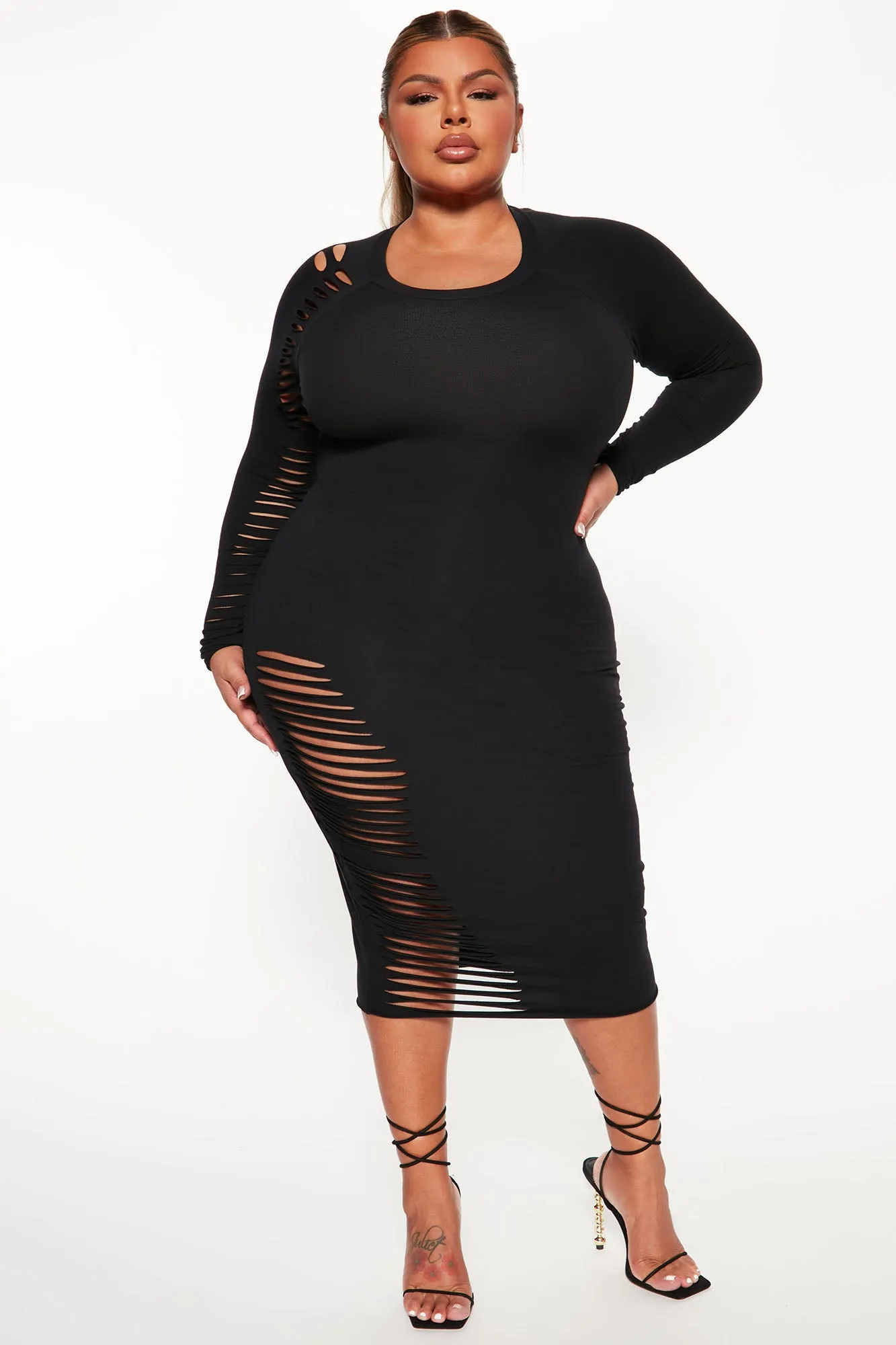 Blair Midi Dress - Black