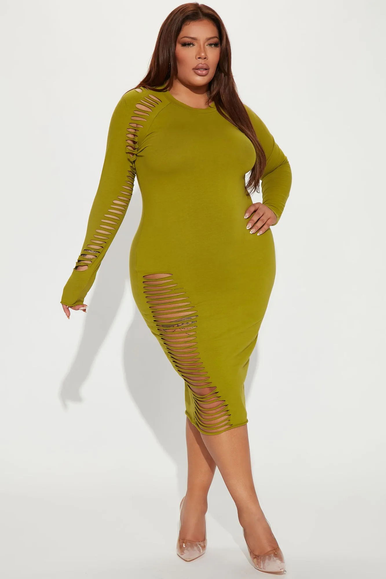 Blair Midi Dress - Green