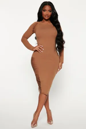Blair Midi Dress - Taupe