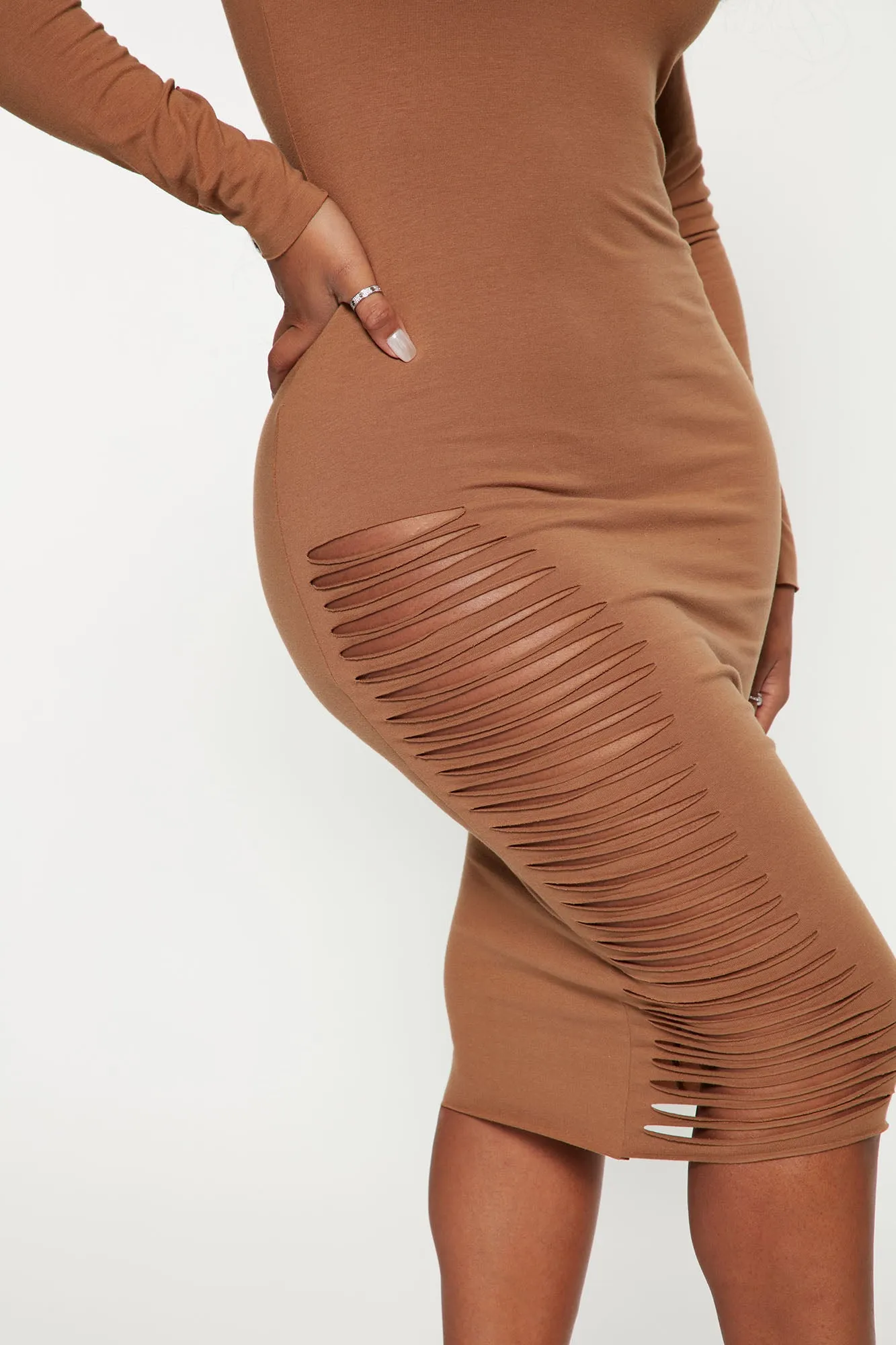 Blair Midi Dress - Taupe