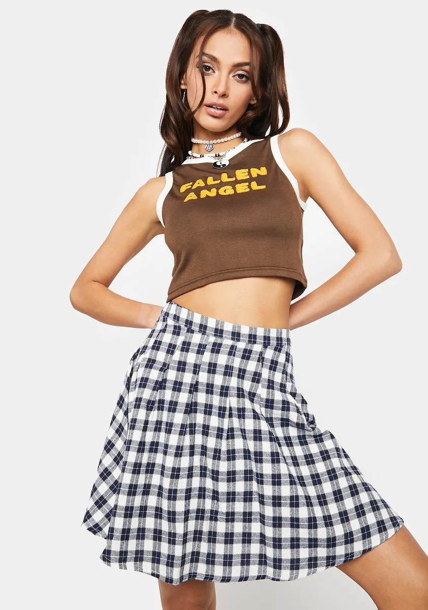 Blue Check Emily Mini Skirt