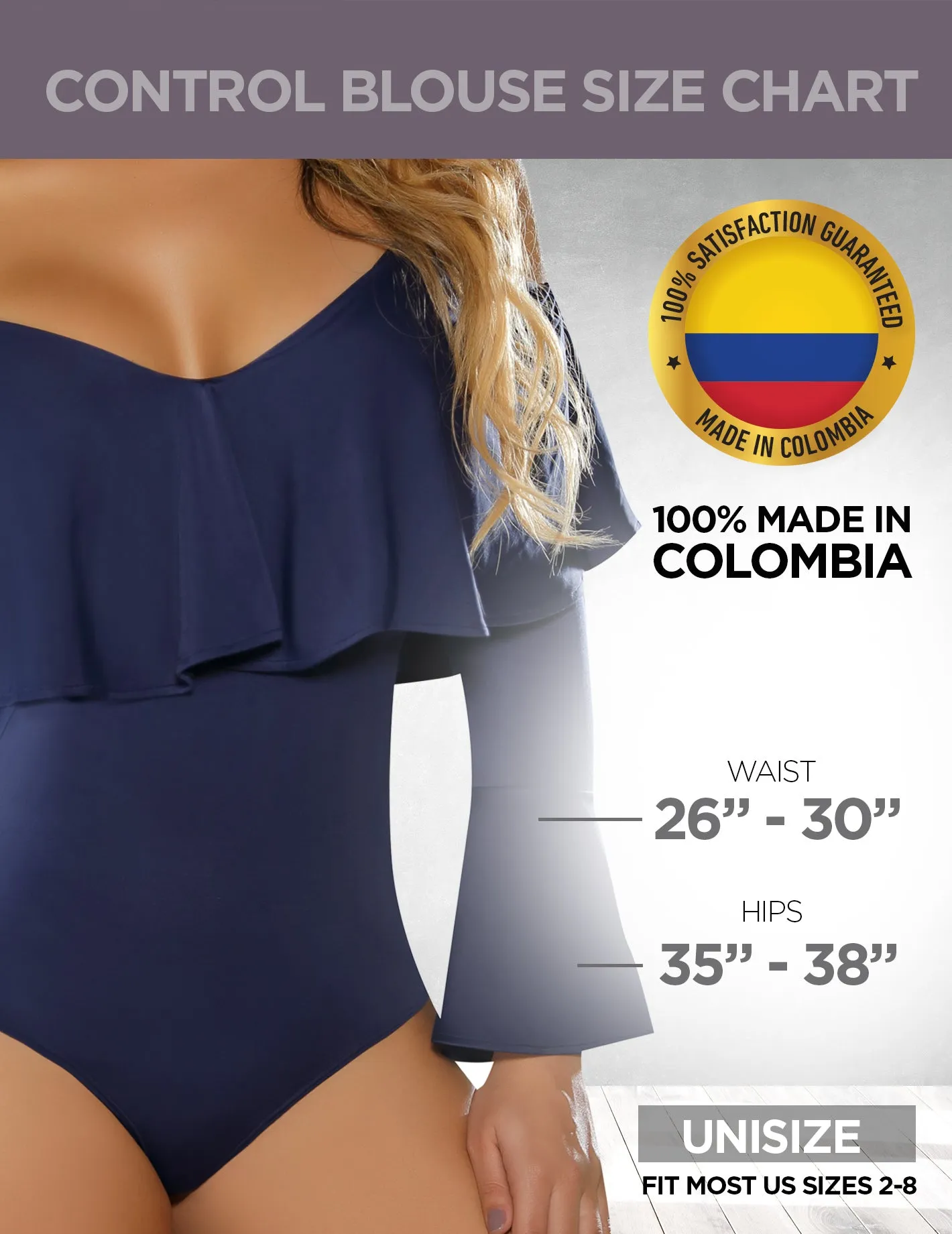 Bodysuit Shaper Blusa Faja  Renata