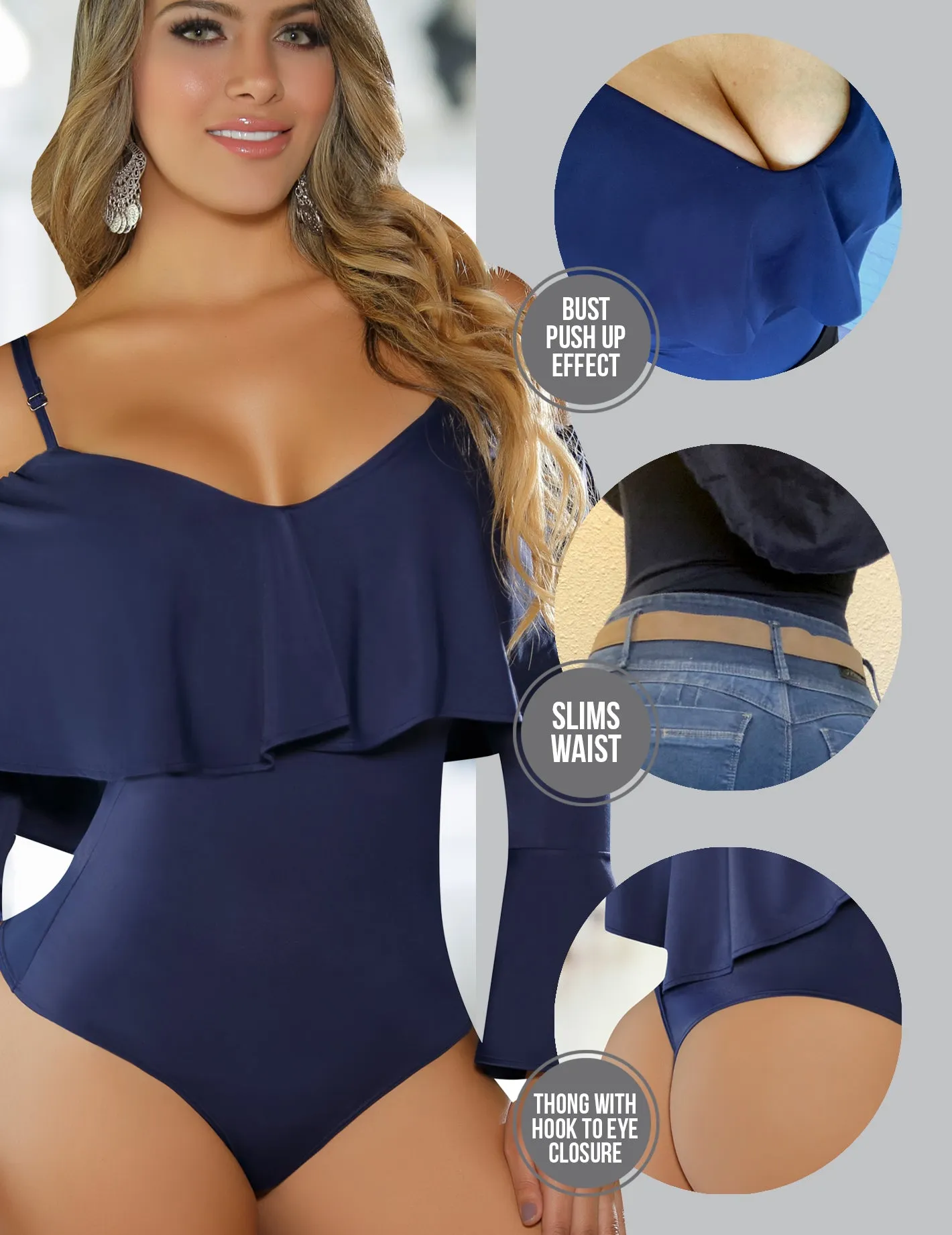 Bodysuit Shaper Blusa Faja  Renata