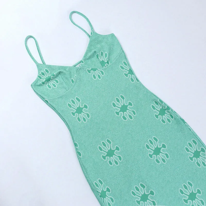 Bonnyshow Jaclyn Knitted Slim Maxi Dress