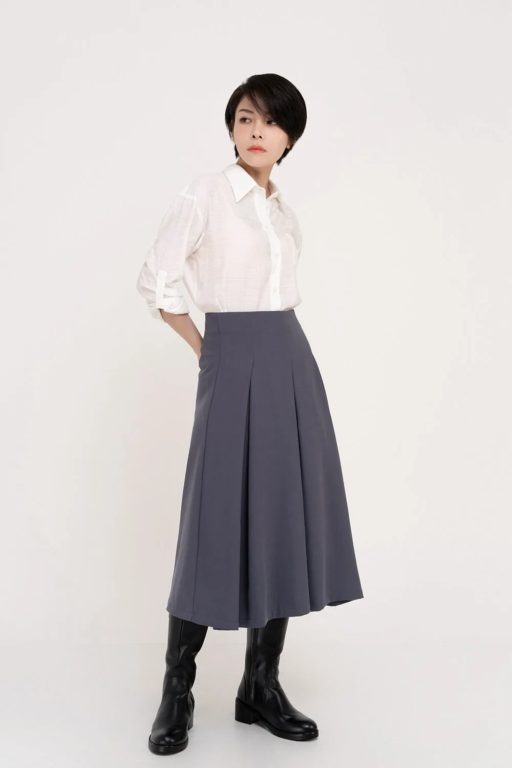 Box-pleated Midi