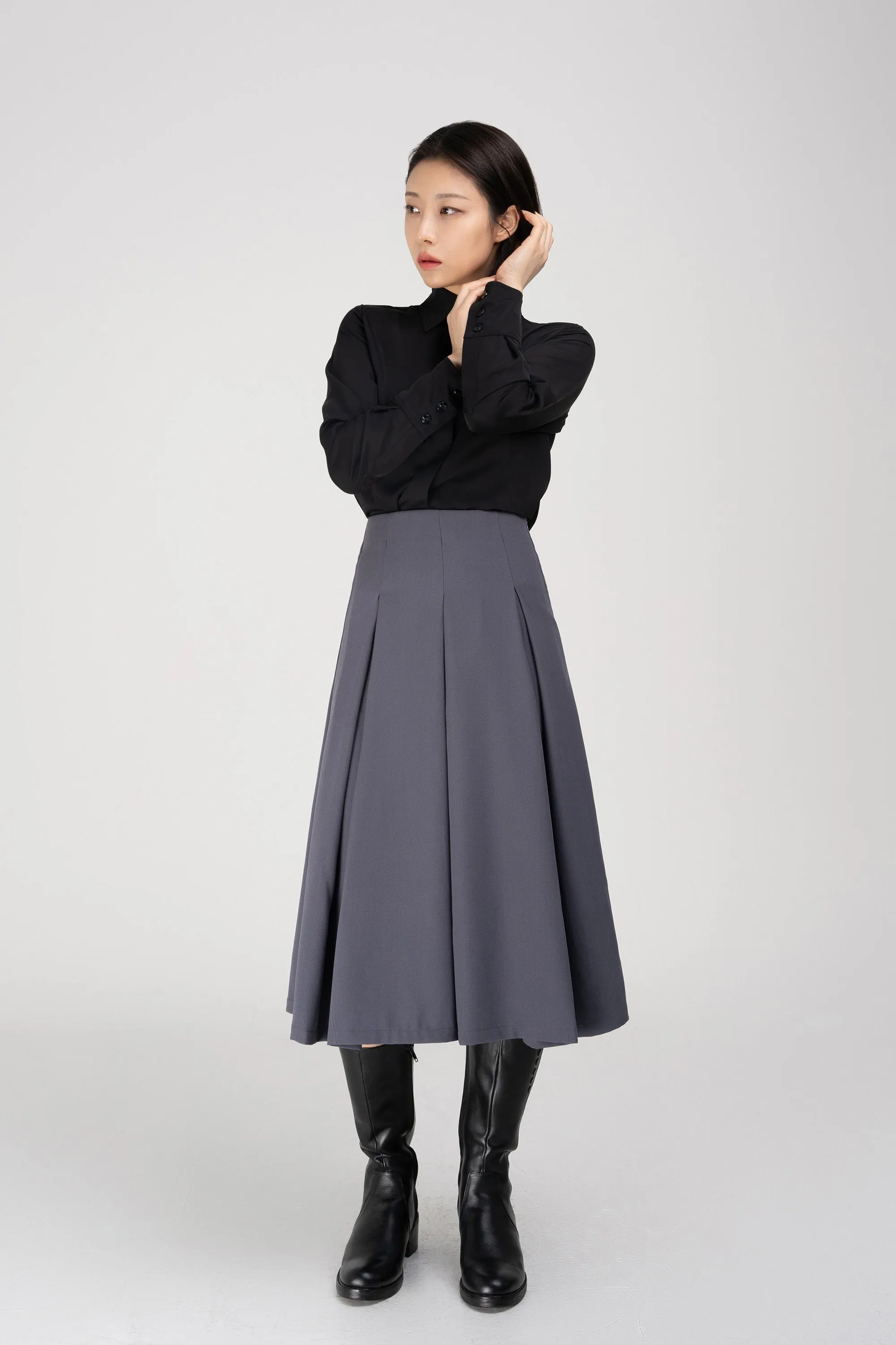 Box-pleated Midi
