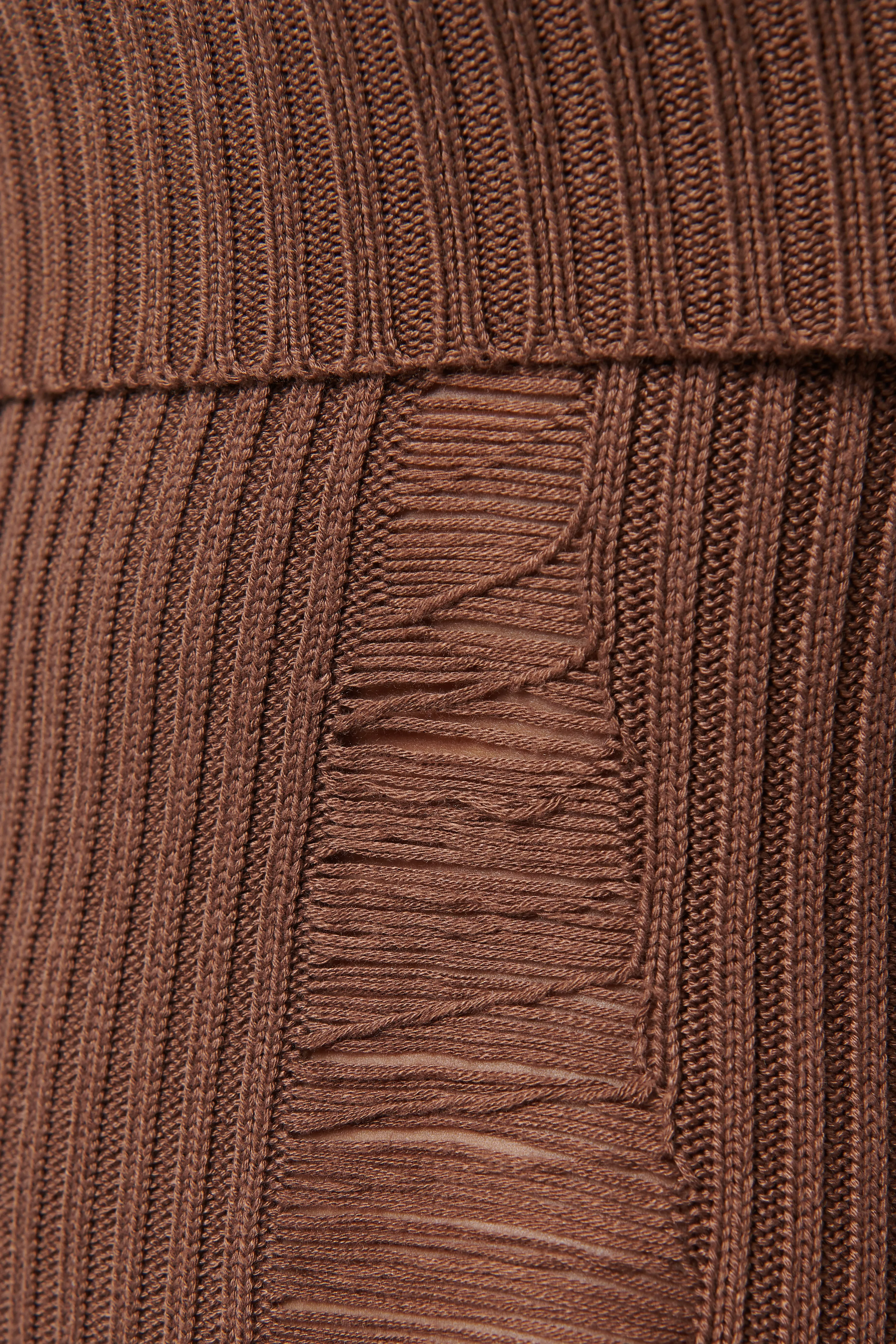 Brown Danica Light Knit Maxi Dress