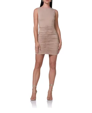 Calliope Mini Dress - Heather Taupe