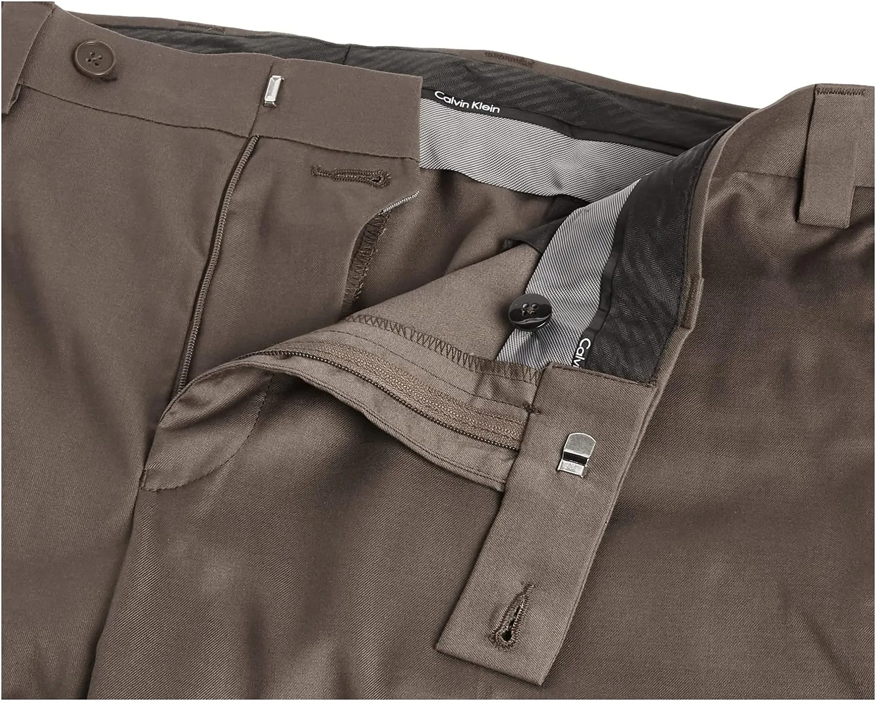 Calvin Klein Men's Modern Fit Dress Pants, Taupe