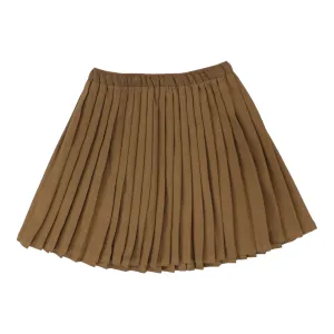 Camel Knife Pleated Skirt