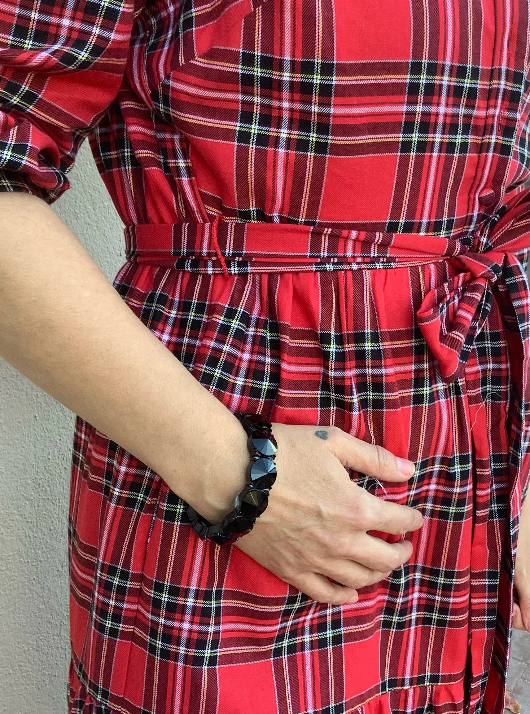 Camille Plaid Dress