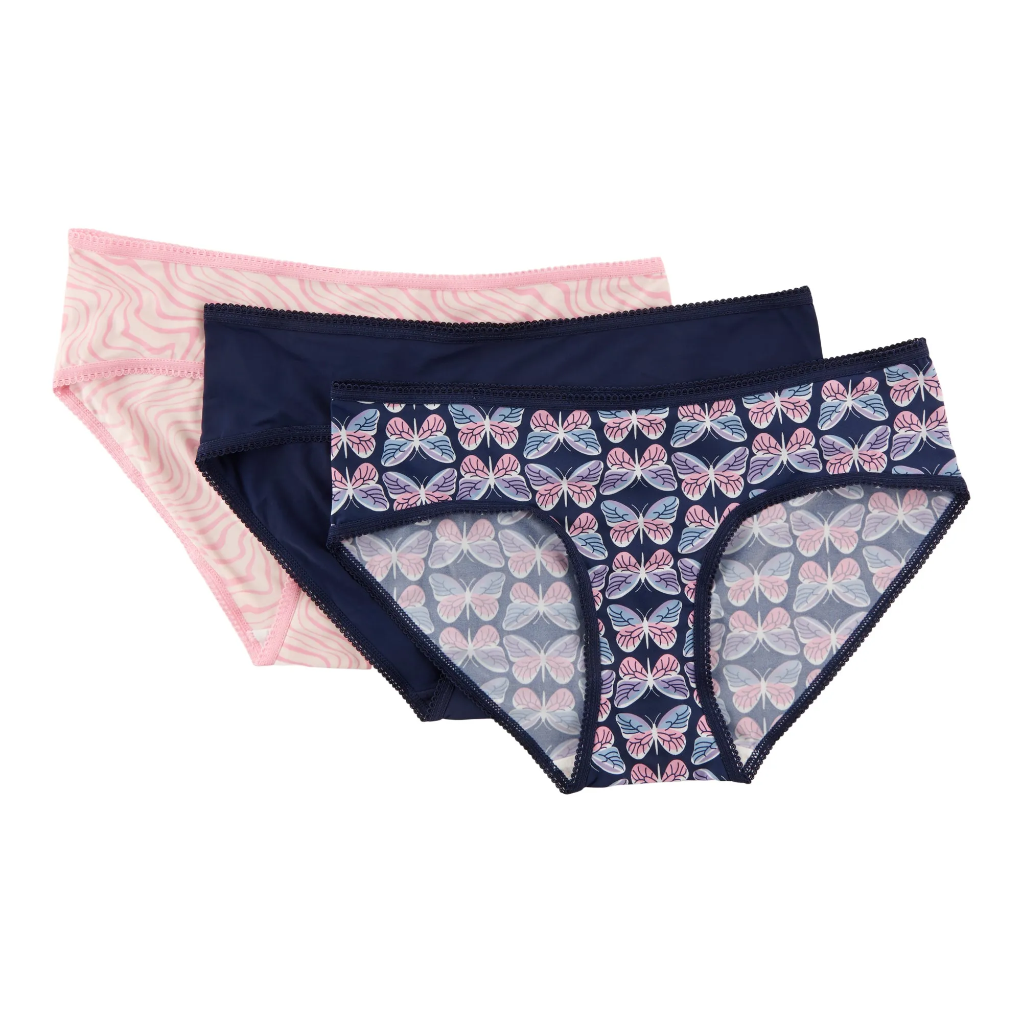 Carisma Women's Micro Picot Hipster Underwear, 3-Pack