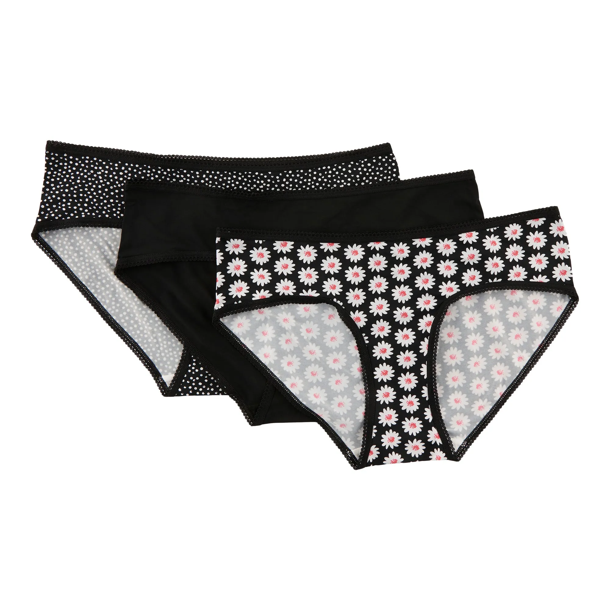 Carisma Women's Micro Picot Hipster Underwear, 3-Pack