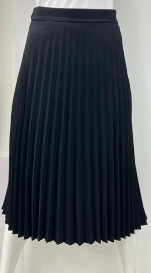 CARLUCCI PLEATED SKIRT 29" BLACK