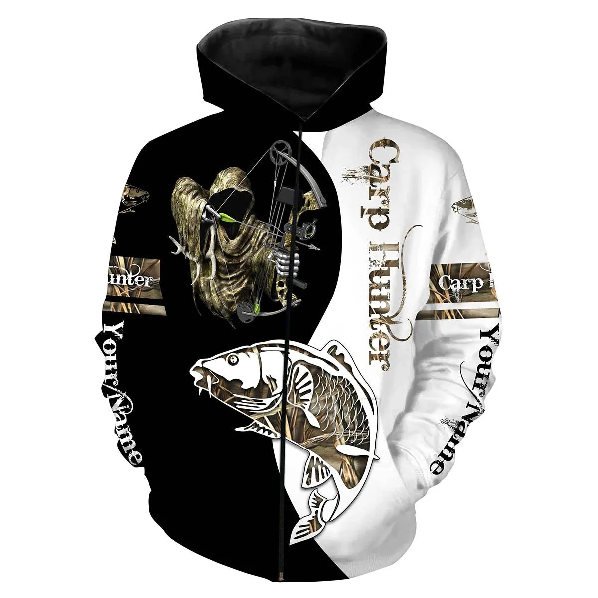 Carp Hunter Bowfishing Customize Name All Over Printed Shirts For Men And Women Personalized Fishing Gift