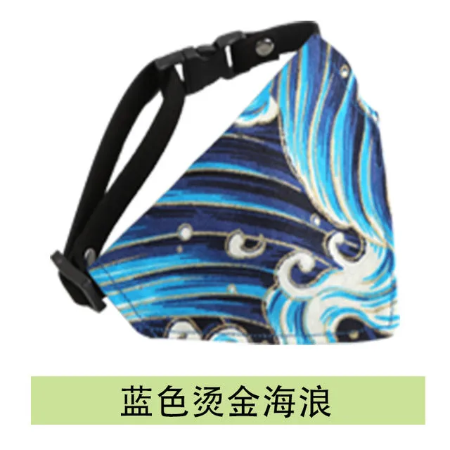 Cartoon Pet Bandana Bow Tie Scarf