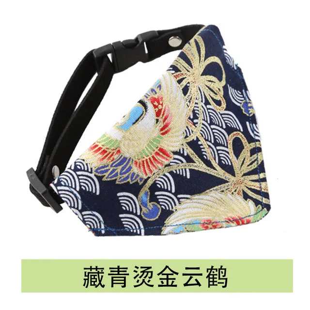 Cartoon Pet Bandana Bow Tie Scarf