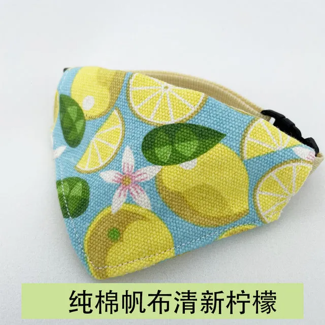 Cartoon Pet Bandana Bow Tie Scarf
