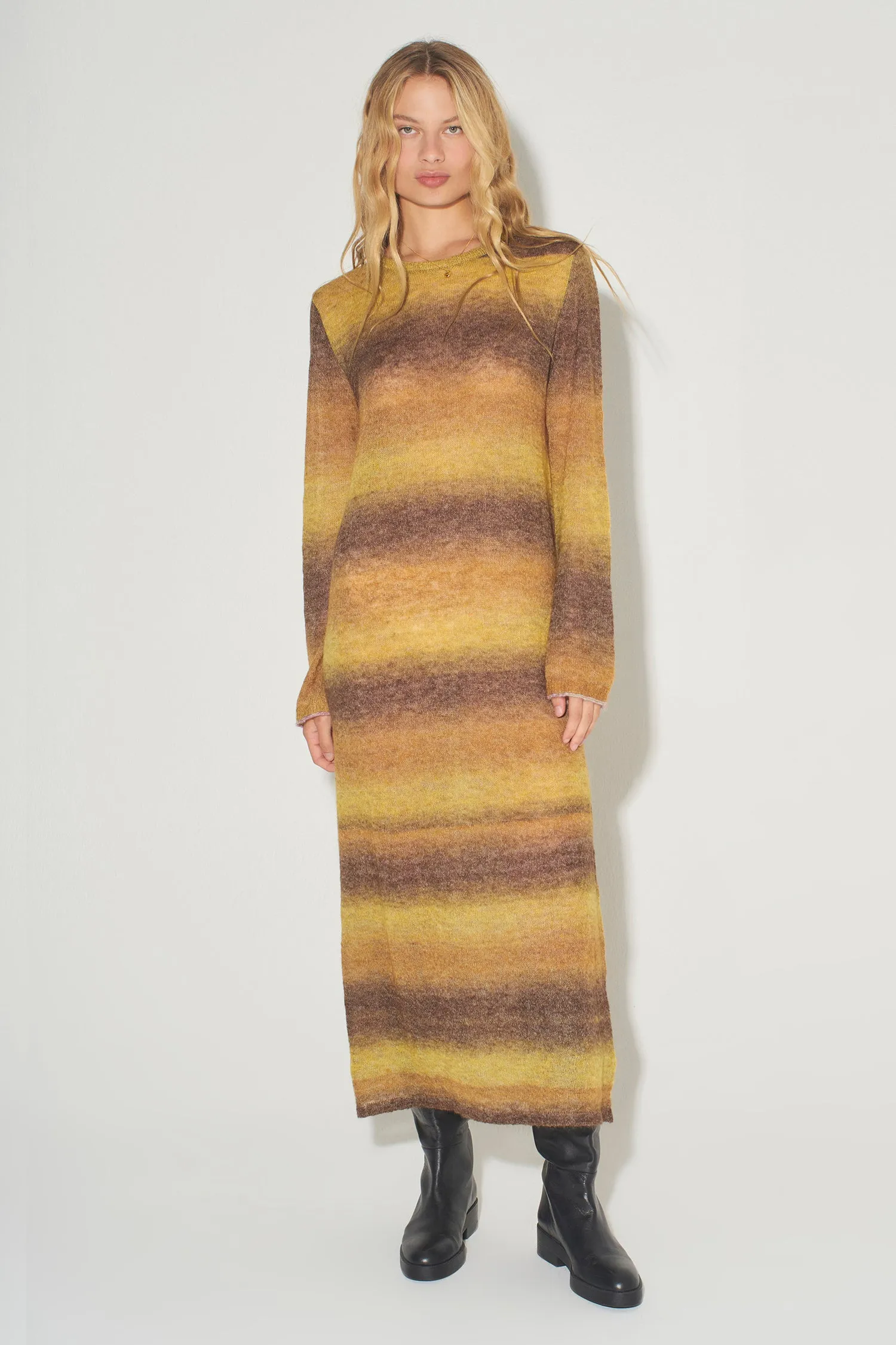 Caruso Boxy Knit Dress Gradient