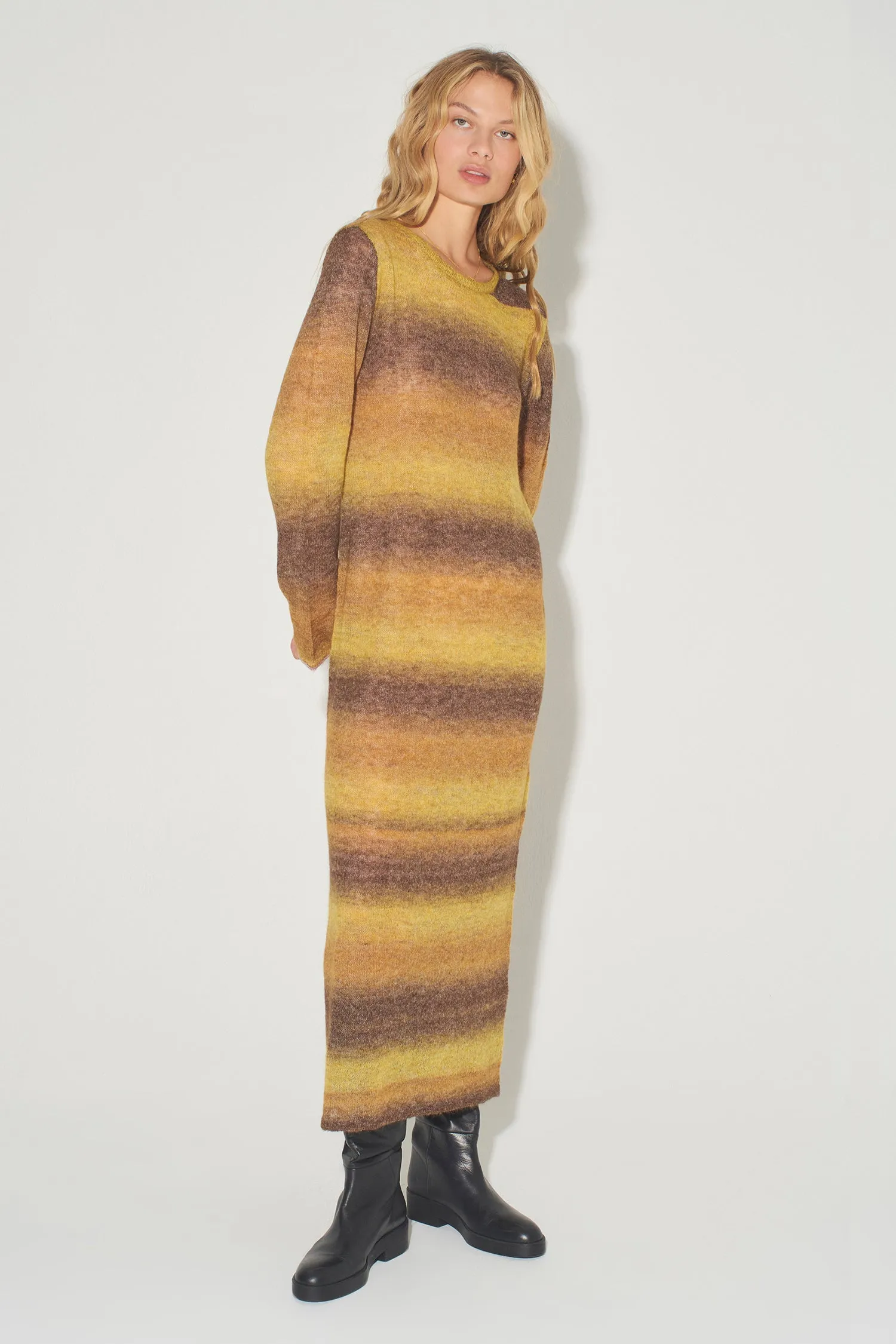 Caruso Boxy Knit Dress Gradient
