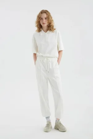 Casual Polo Crop Top