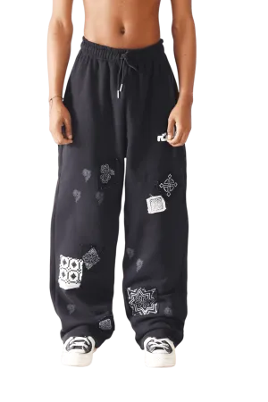 Celestial Patchwork Sweatpants